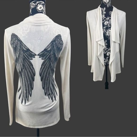 Women’s Bold Winged Duster Cardigan - Picture 1 of 7